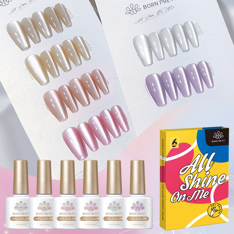 Resin Glitter Pack - BORN PRETTY 6PCS Zestaw Lakrów do